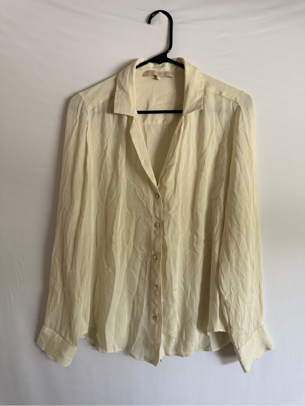NOUVELLE Silk 95 Five Button-down Blouse Women’s SZ  M